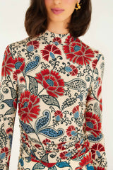 Sand Francesca Jersey Blouse | FARM Rio | FARM Rio Online