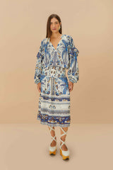 Off-White Ana Tapestry Blouse | FARM Rio For Sale
