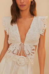 Off-White Butterfly Richelieu Blouse | FARM Rio