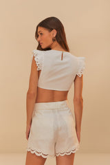 Off-White Butterfly Richelieu Blouse | FARM Rio