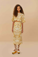 Off-White Lace Nature Euroflax™ Premium Linen Blouse | FARM Rio Online
