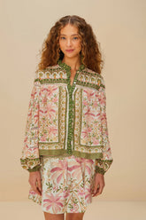 Off-White Palm Dream Blouse | FARM Rio Outlet