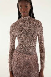 Pink Baby Leopard Jersey Blouse | FARM Rio | FARM Rio