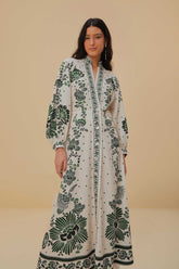Forest Soul Off-White Maxi Dress | FARM Rio US