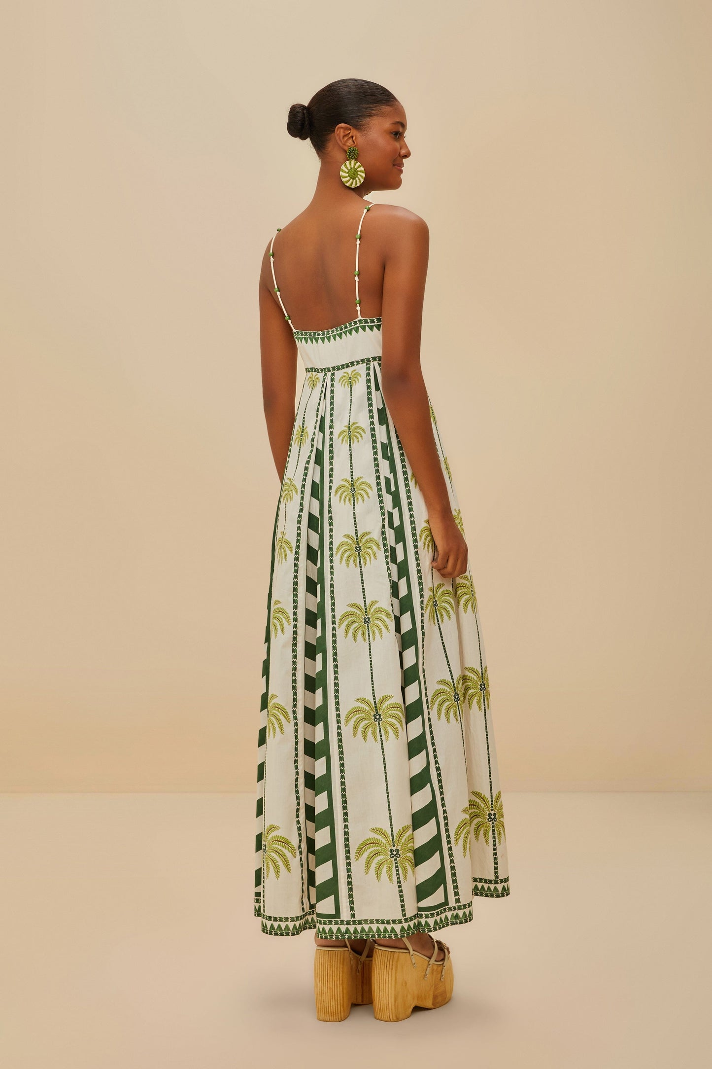 Off-White Milani Cocopalm Maxi Dress | FARM Rio Outlet