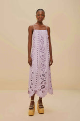 Lilac Richelieu LENZING™ ECOVERO™ Euroflax™ Maxi Dress | FARM Rio For Sale