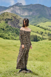 Black Tiny Flowers Long Sleeve Maxi Dress | FARM Rio | FARM Rio Online