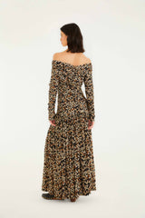 Black Tiny Flowers Long Sleeve Maxi Dress | FARM Rio | FARM Rio Online