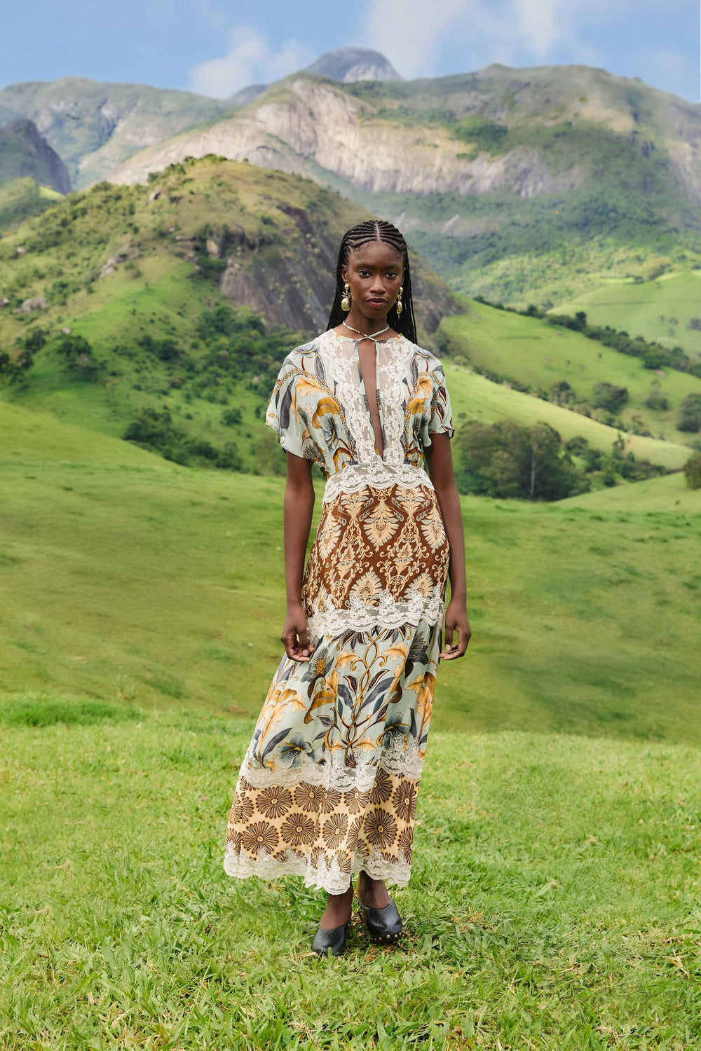 Mixed Snake Garden Maxi Dress | FARM Rio | FARM Rio Outlet