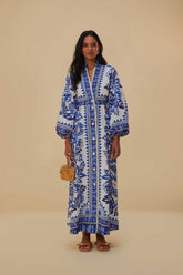 Off-White Flora Tapestry Lenzing™ Ecovero™ Euroflax™ Maxi Dress | FARM Rio On Sale