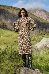 Leopard Print Knit Midi Dress | FARM Rio | FARM Rio US