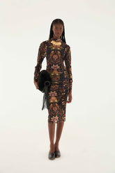Black Berry Garden Tulle Midi Dress | FARM Rio | FARM Rio On Sale
