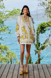 Off-White Sicily LENZING™ ECOVERO™ Euroflax™ Mini Dress | FARM Rio For Sale