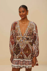 Multicolor Romantic Nature Mini Dress | FARM Rio On Sale