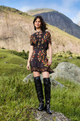 Black Berry Garden Mini Dress | FARM Rio | FARM Rio For Sale