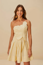 Off-White Lea LENZING™ ECOVERO™ Euroflax™ Mini Dress | FARM Rio For Sale