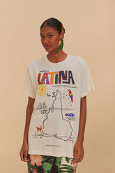 Off-White America Latina Relaxed T-Shirt | FARM Rio Discount