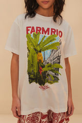 Off-White From Brasil To The World Relaxed T-Shirt | FARM Rio On Sale