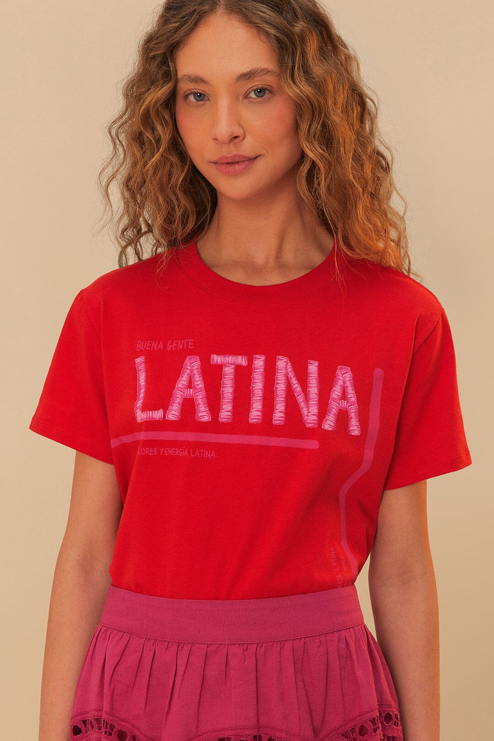 Red Latina T-Shirt | FARM Rio Near Me