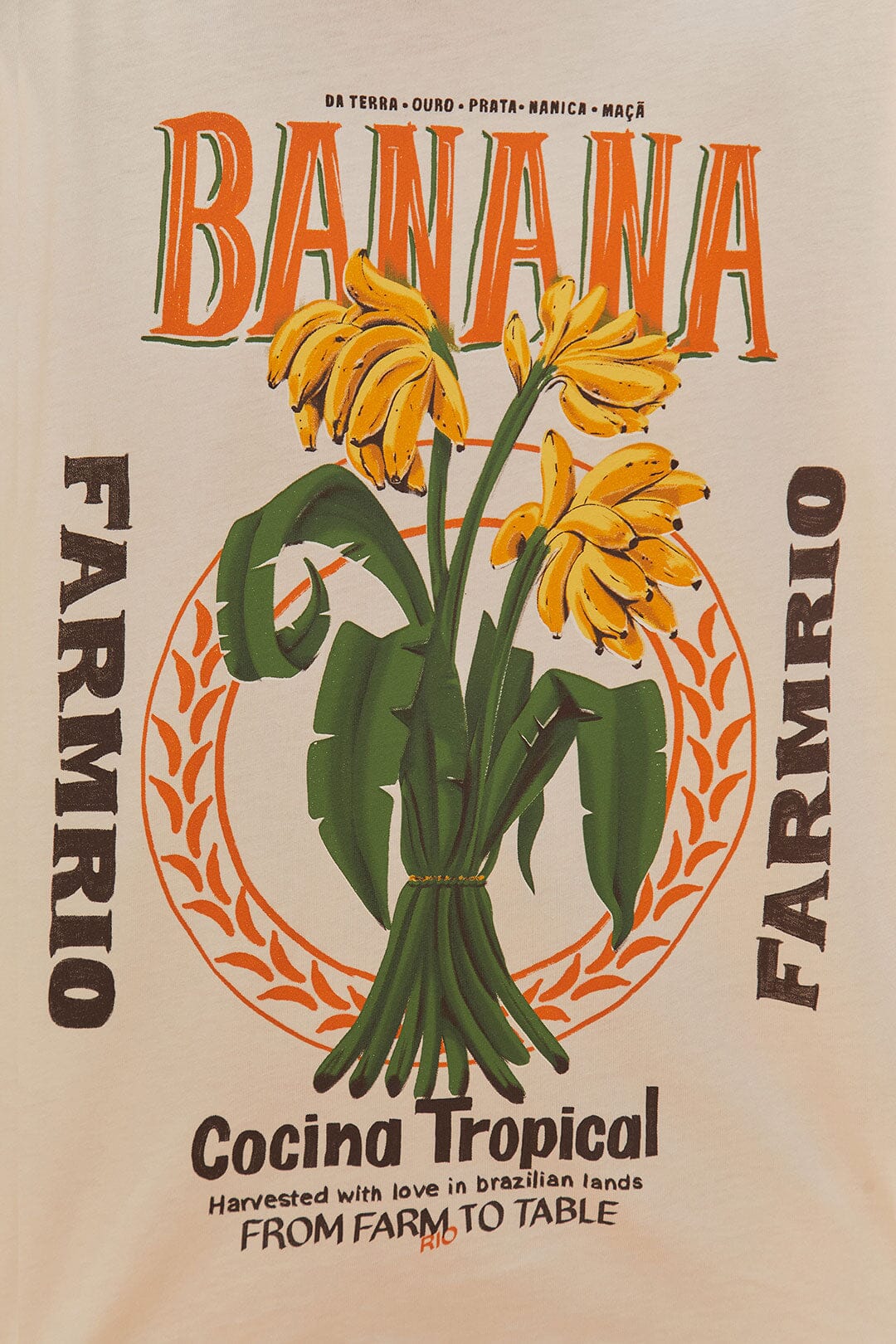 Off-White Banana Cocina Relaxed T-Shirt | FARM Rio Outlet