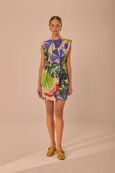 Sand Macaw Jungle Organic Cotton T-Shirt Dress | FARM Rio Discount