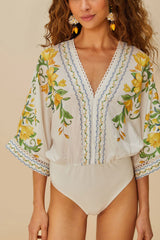 Off-White Sicily Bodysuit | FARM Rio Discount