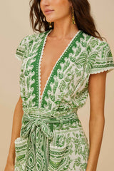 Green River Ride LENZING™ ECOVERO™ Euroflax™ Jumpsuit | FARM Rio Outlet