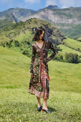 Mixed Winter Garden Lenzing™ Ecovero™ Viscose Midi Skirt | FARM Rio | FARM Rio Discount