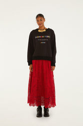 Red Guipure Boho Garden Skirt | FARM Rio | FARM Rio Online