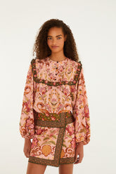 Thais Mini Skirt | FARM Rio | FARM Rio On Sale