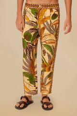 Sand Foliage Sketch LENZING™ ECOVERO™ Euroflax™ Pants | FARM Rio