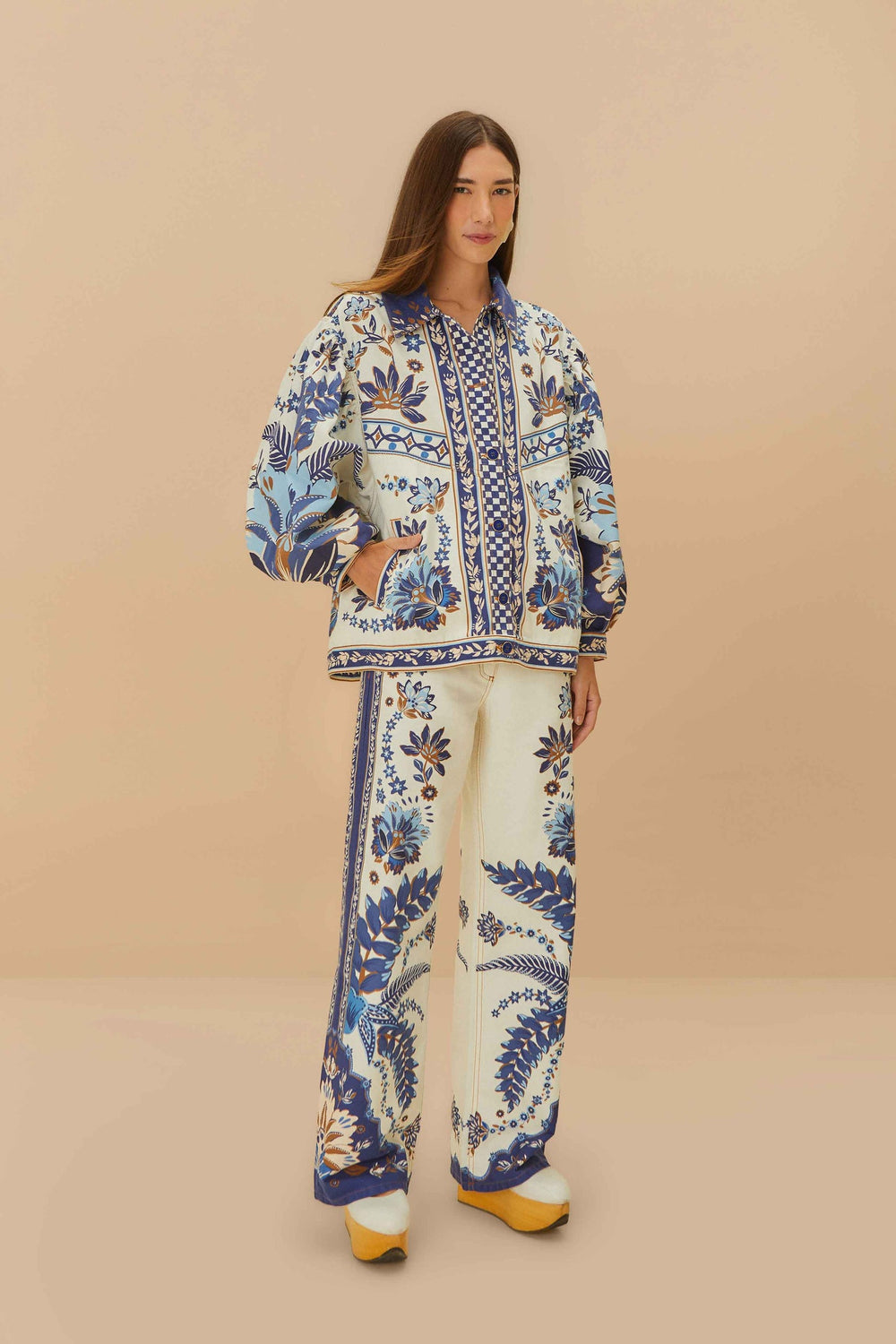Off-White Encanto Tropical Pants | FARM Rio Online