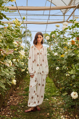 Off-White Anchor Tapestry Embroidered Pants | FARM Rio Online