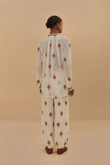 Off-White Anchor Tapestry Embroidered Pants | FARM Rio Online