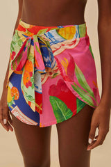Multicolor Summer Picnic Shorts | FARM Rio On Sale