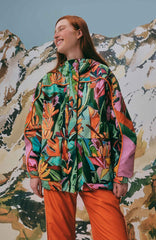 Multicolor Banana Leaves Ski Jacket | FARM Rio Discount