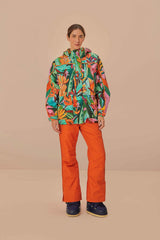 Multicolor Banana Leaves Ski Jacket | FARM Rio Discount