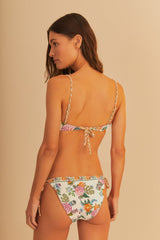 Off-White Sweet Bloom Underwire Bikini Top | FARM Rio Near Me