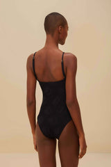 Black Sunny Moon One-Piece Swimsuit | FARM Rio Outlet