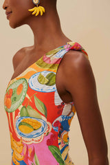 Multicolor Summer Picnic One-Piece Swimsuit | FARM Rio On Sale