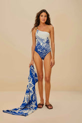 Off-White Ocean Scarf Sarong | FARM Rio For Sale