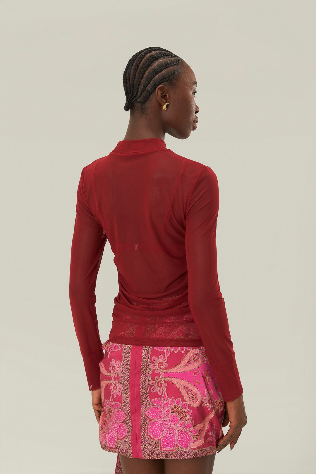 Burgundy Jersey Blouse | FARM Rio On Sale
