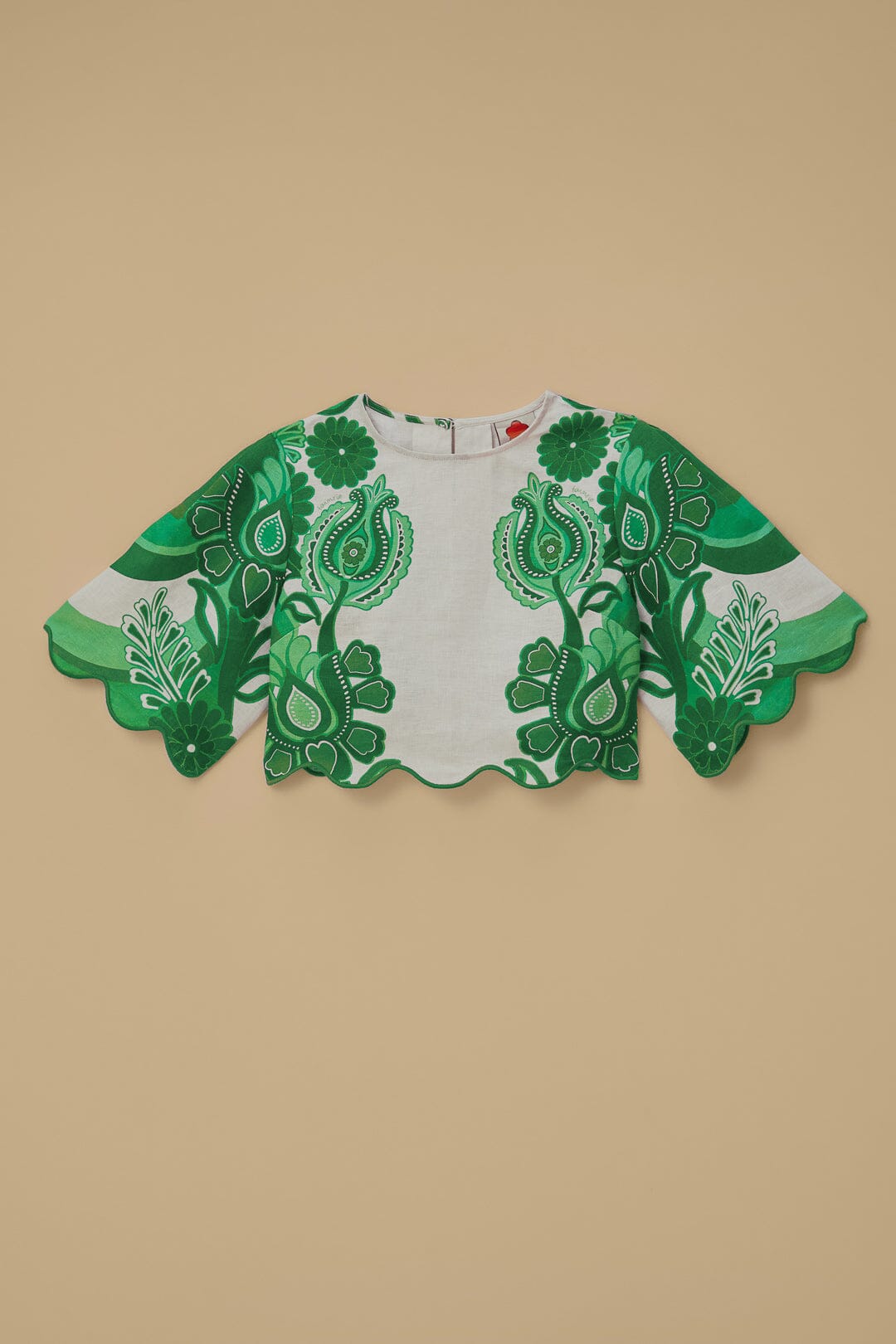 Green Color Festival Euroflax™ Blouse | FARM Rio Near Me