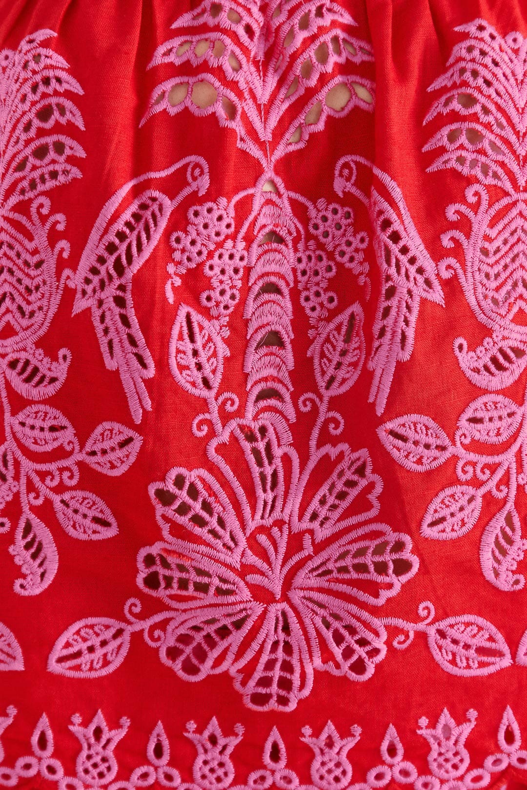 Red Palm Tree Richelieu Blouse | FARM Rio Outlet