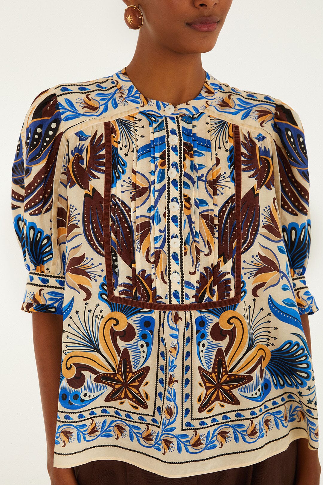 Sand Nature Land Blouse | FARM Rio