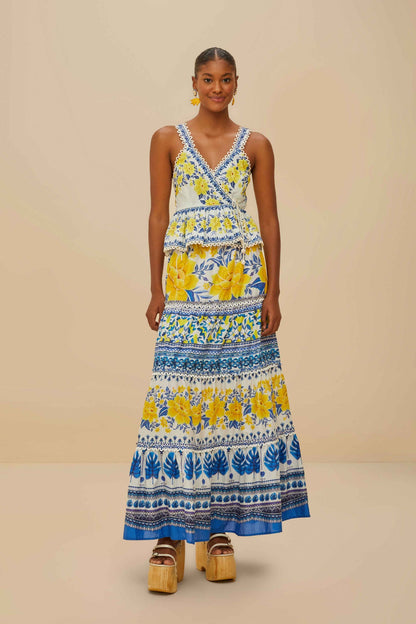Off-White Zuli Sleeveless Blouse | FARM Rio On Sale