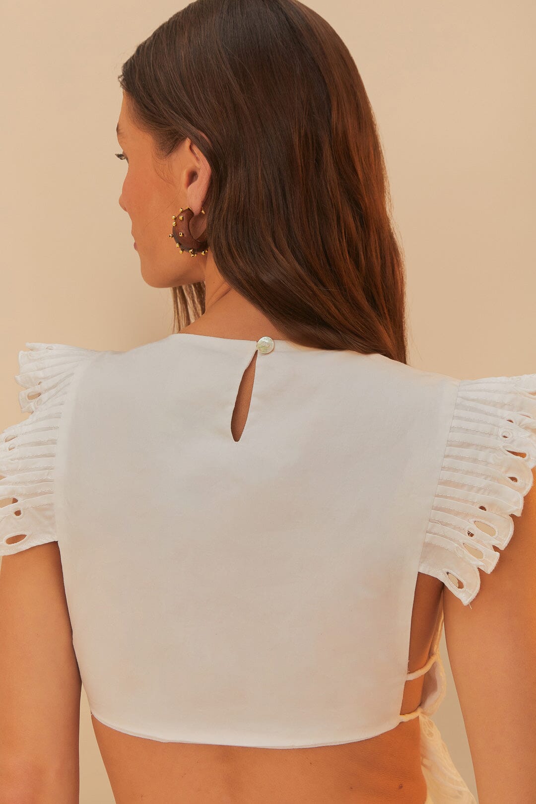 Off-White Butterfly Richelieu Blouse | FARM Rio