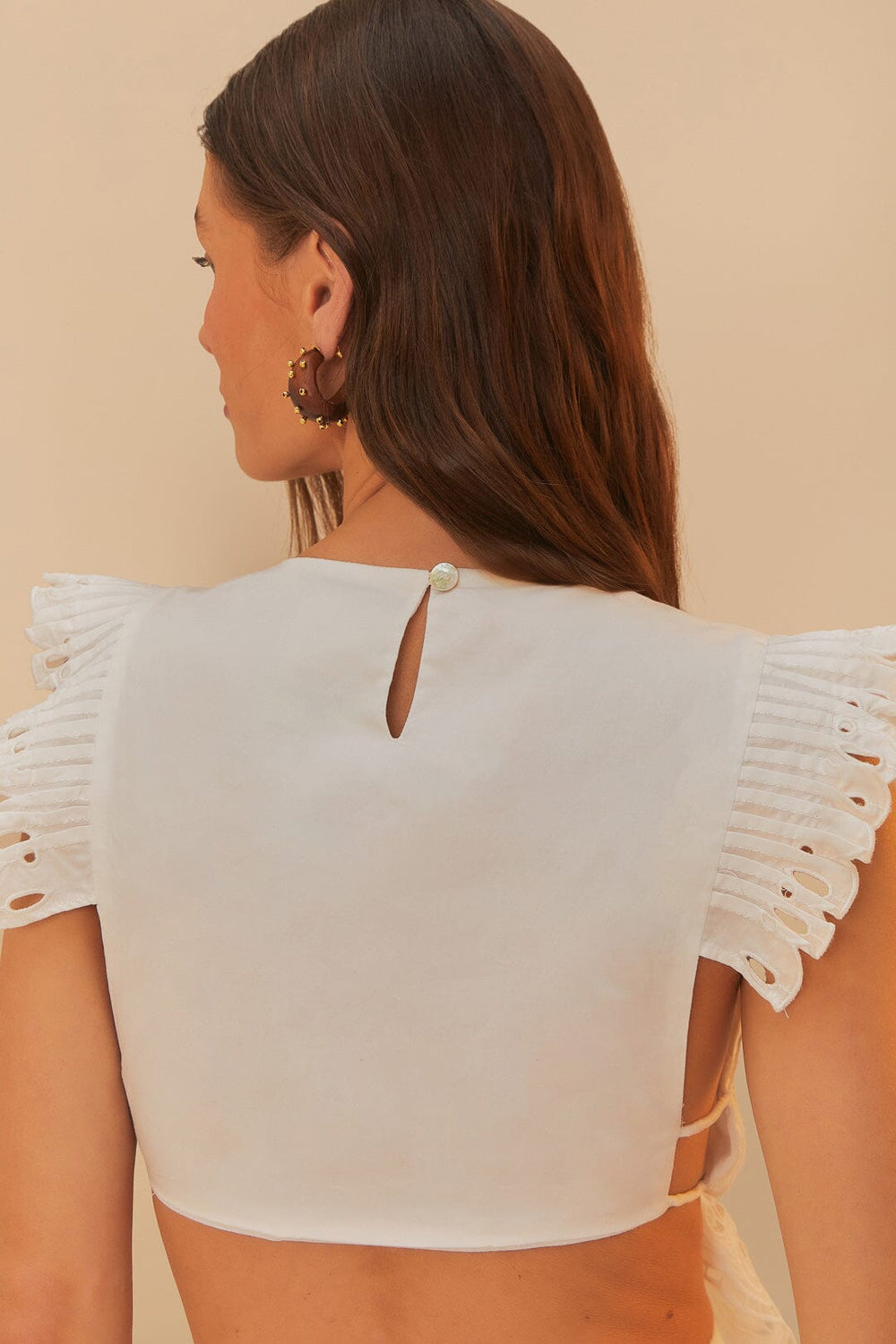 Off-White Butterfly Richelieu Blouse | FARM Rio