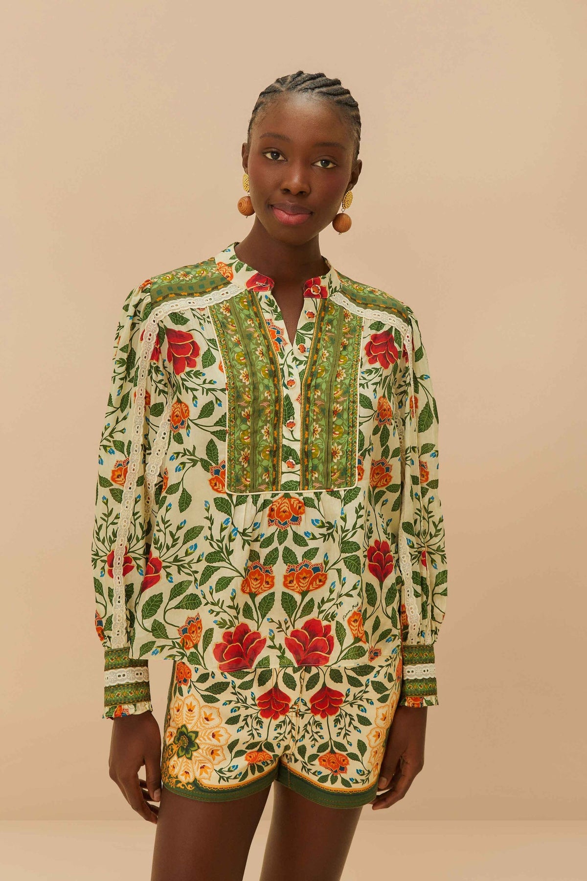 Sand Garden Tapestry Blouse | FARM Rio Outlet