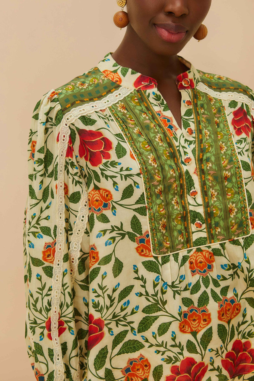 Sand Garden Tapestry Blouse | FARM Rio Outlet